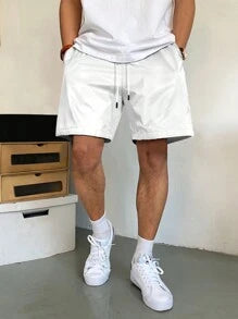 Manfinity Hypemode Loose Fit Men's Shorts With Slant Pockets And Drawstring Waist