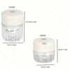 100/250ml USB Rechargeable Electric Garlic Chopper - Powerful And Durable Food Processor