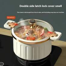 Household Non Stick Micro Pressure Pot, Multifunctional Stew Pot