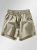 Men's Anti-Lost Zipper Pocket Drawstring Waist Sports Shorts