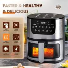 SOKANY Air Fryer, Large Capacity Electric Air Fryer & Oven Combo