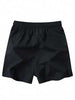Men Drawstring Waist Zipper Pocket Shorts