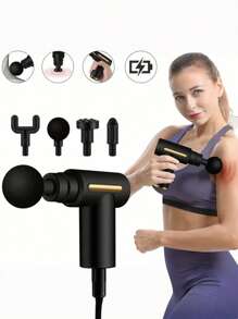 Button/LCD Massage Gun, Deep Tissue Massage Gun, Handheld Portable Muscle Massager, Mini Travel Massage Gun, Gym Workout